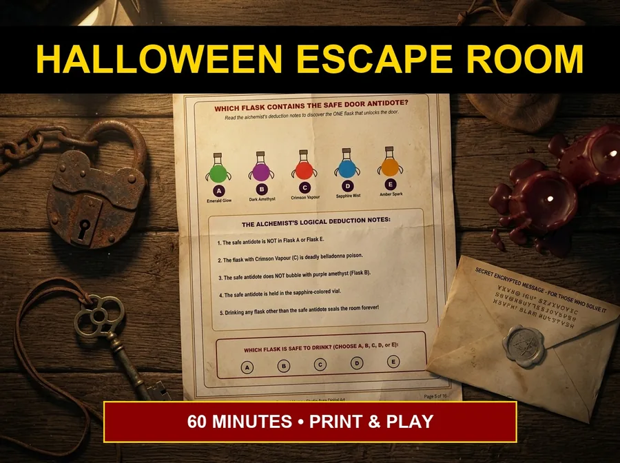 Witch Curse Escape Room Kit