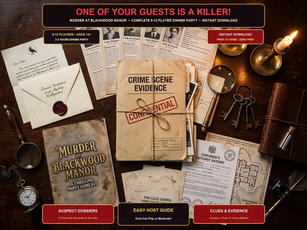 Murder at Blackwood Manor Kit
